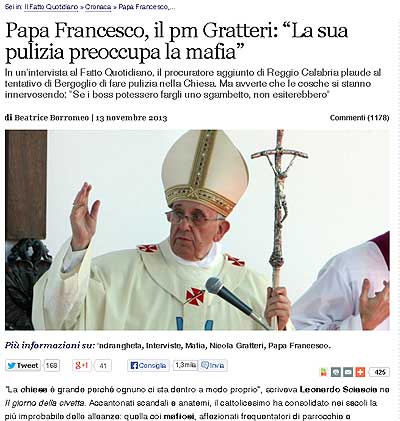 Papa Francisco ha hablado del pan sucio Foto ElDia.Com.Ar 04PapaFranciscohahabladodelpansucioFotoElDiaComAr