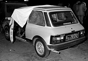 08ElautomovildelgeneralacribilladoabalazosFotoCorriereIt